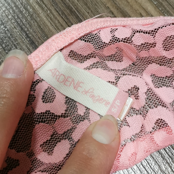 *FREE With Purchase!* Coral Leopard Lace Bandeau Bra / Top - Picture 3 of 3